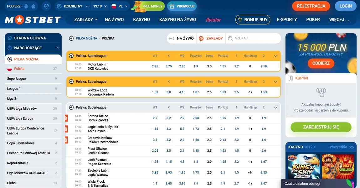 Mostbet Online – zakłady sportowe dla graczy z Polski